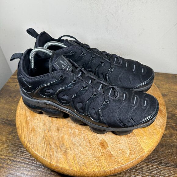 Nike Air VaporMax Plus Triple Black Mens Size 12 Shoes 924453-004